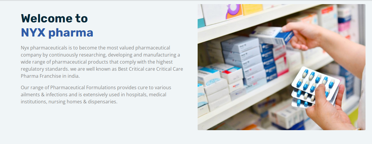 Critical Care PCD Critical Care Pharma Franchise - Nyx Pharma